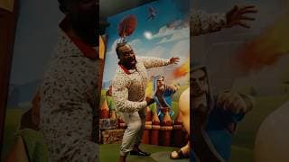 When a Clash player steps into the Village for real. Here's Big E experiencing Clash For The Stache!