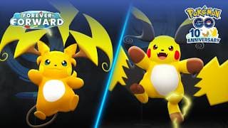 Mega Raichu X and Mega Raichu Y debut during Raichu Super Mega Raid Day in Pokémon GO