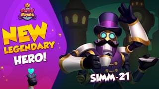 🎩 Meet SIMM-21! New Legendary Hero! | Rush Royale